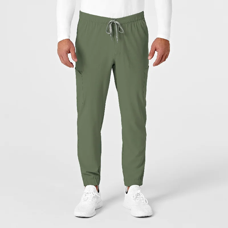 Relaxed Style RENEW Men's Jogger Scrub Pant - Olive