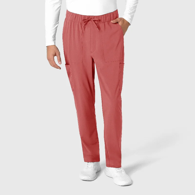 Fashion Classic RENEW Men's Tapered Scrub Pant - Mineral Red