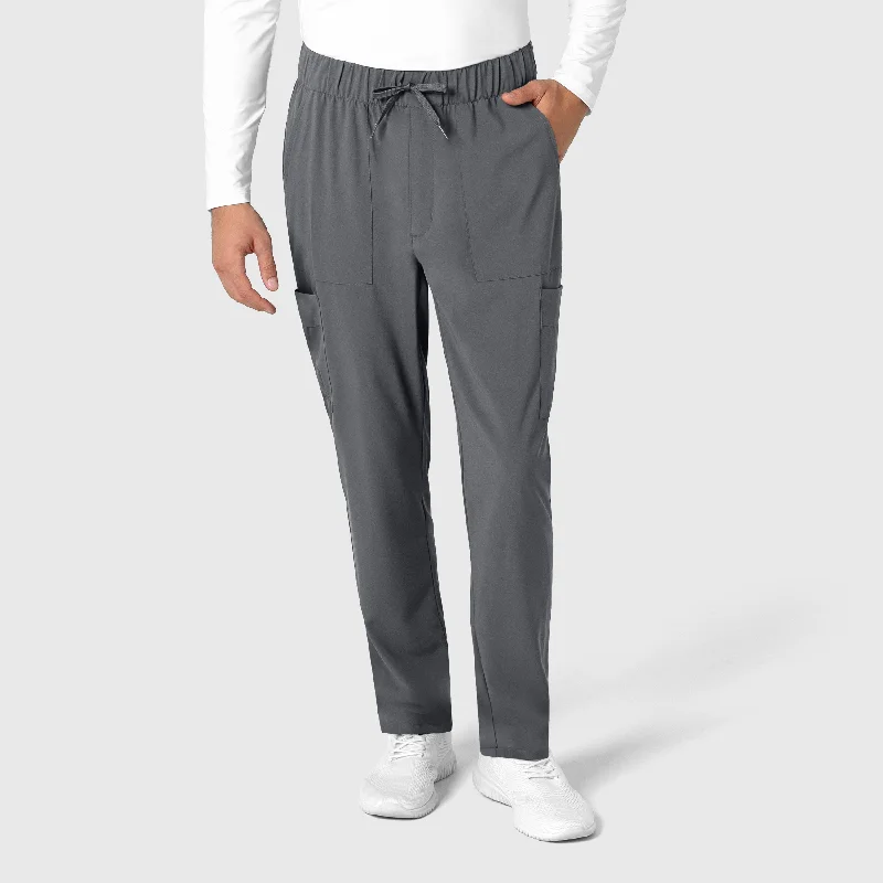 Fashion And Simplicity RENEW Men's Tapered Scrub Pant - Pewter