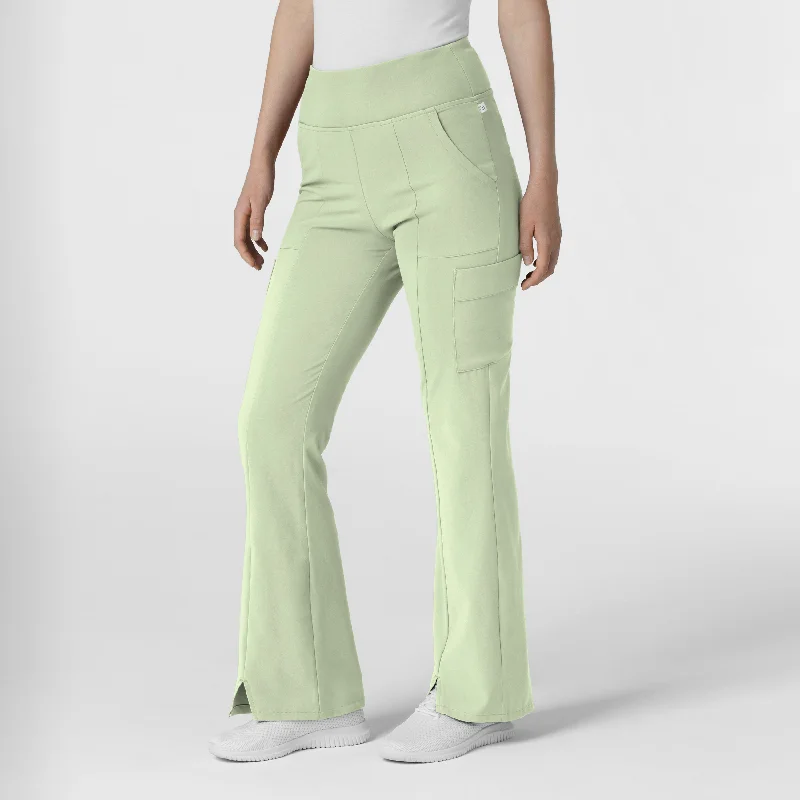 Sweet Breath RENEW Women's Cargo Flare Scrub Pant - Fresh Mint