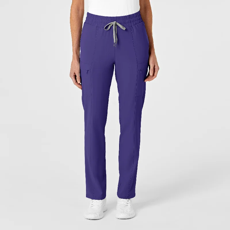 Noble And Elegant RENEW Women's High Waist Slim Leg Scrub Pant - Grape