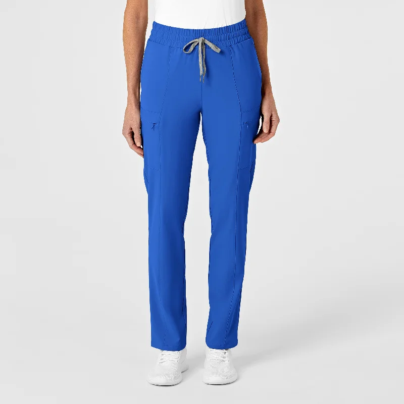 Body Design RENEW Women's High Waist Slim Leg Scrub Pant - Royal