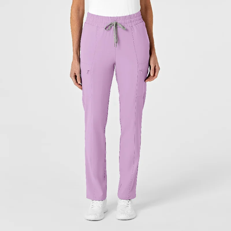 Relaxed Fit RENEW Women's High Waist Slim Leg Scrub Pant - Violet Tulle