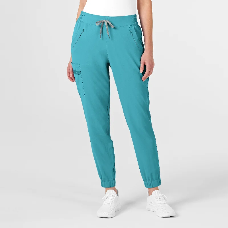Youthful Vitality RENEW Women's Jogger Scrub Pant - Teal Blue
