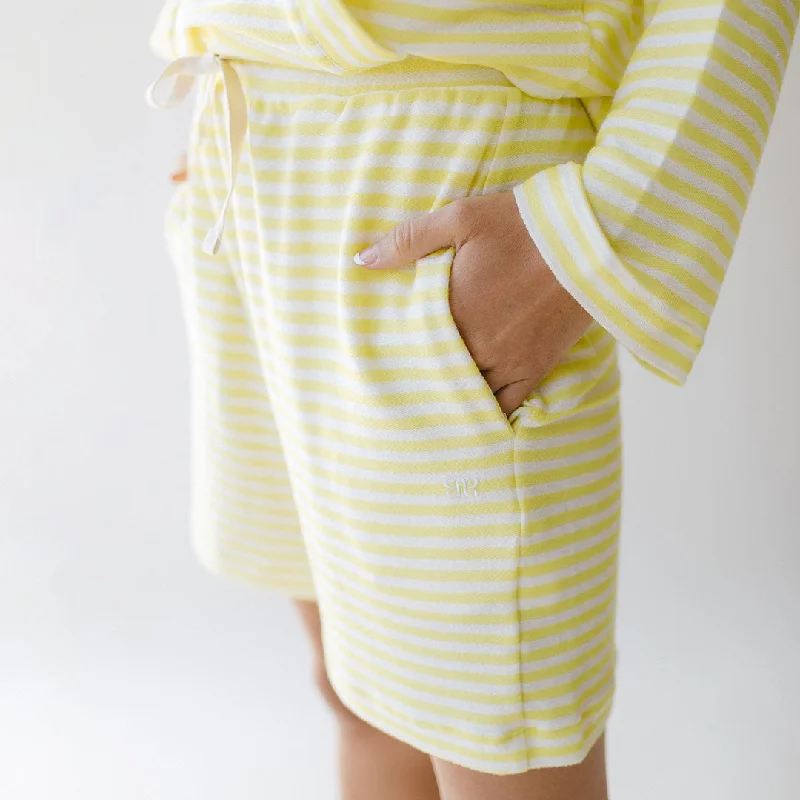 Urban Chic Sailor Stripe Shorts, Yellow Stripe