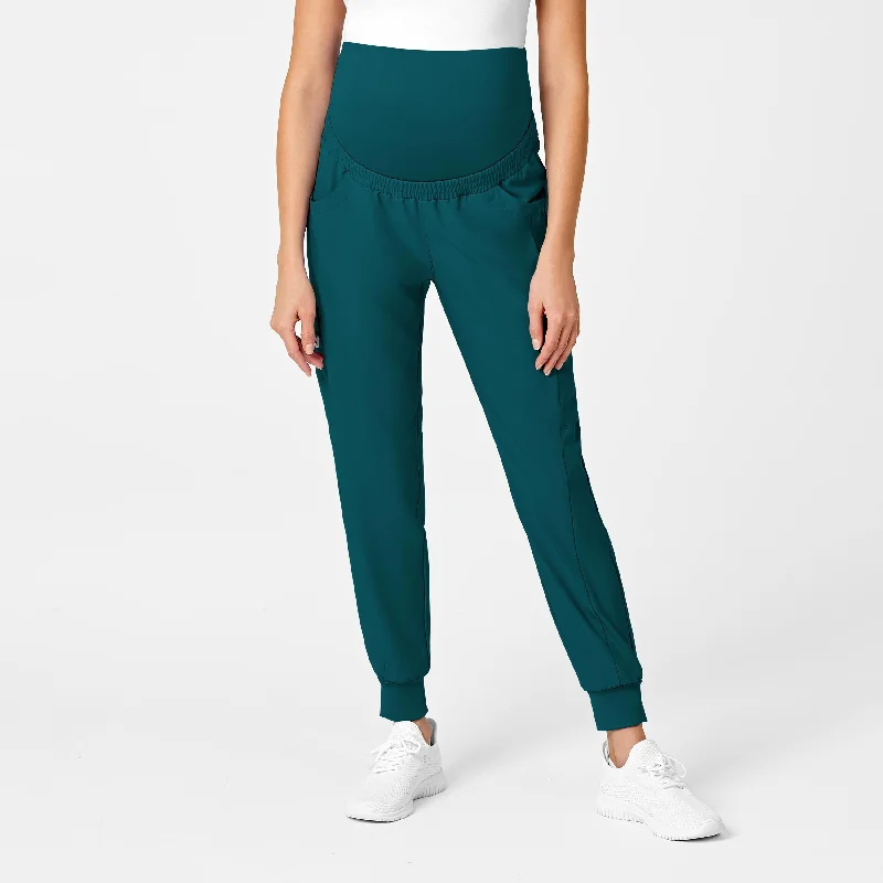 Effortless Dressing W123 Maternity Jogger Scrub Pant - Caribbean