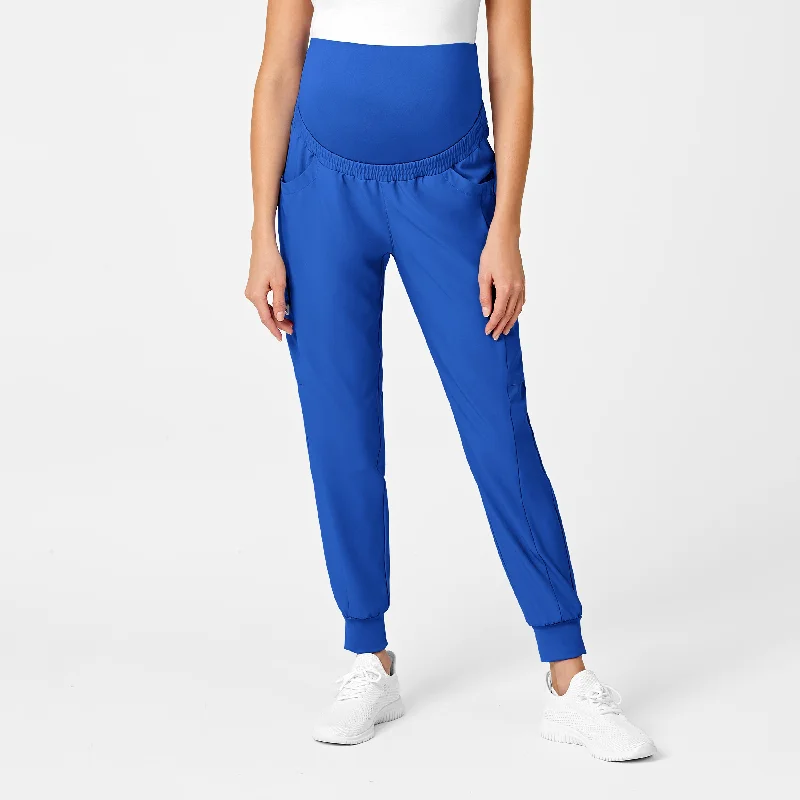 Soft Looks W123 Maternity Jogger Scrub Pant - Royal
