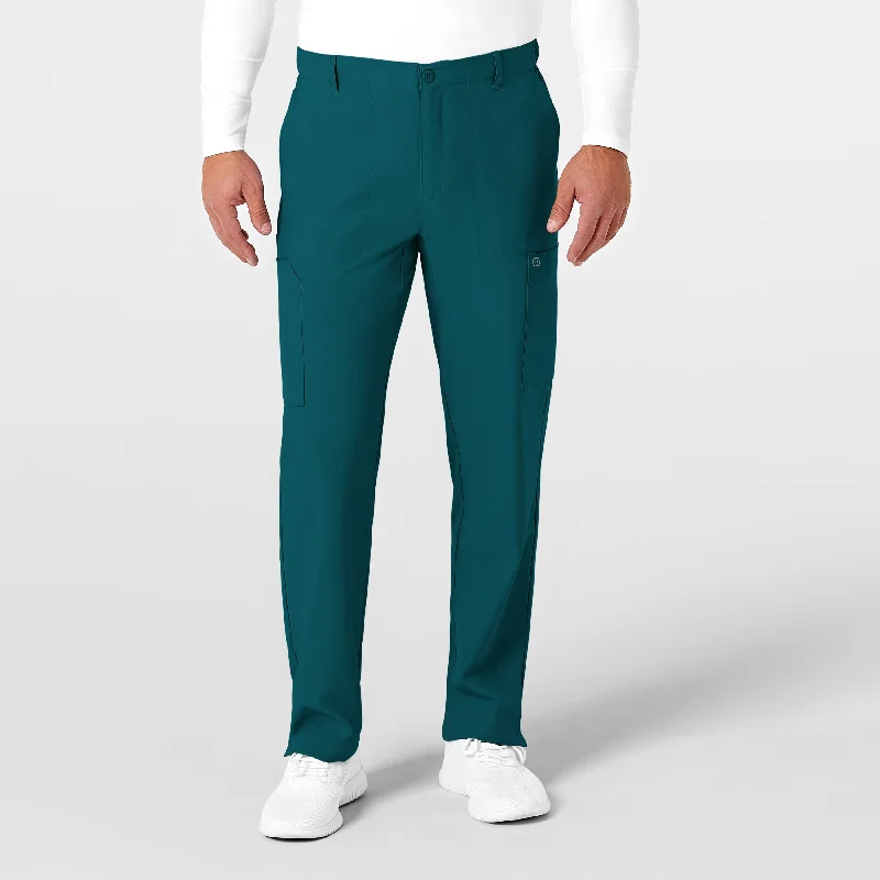 Retro Dress W123 Men's Flat Front Cargo Scrub Pant - Caribbean