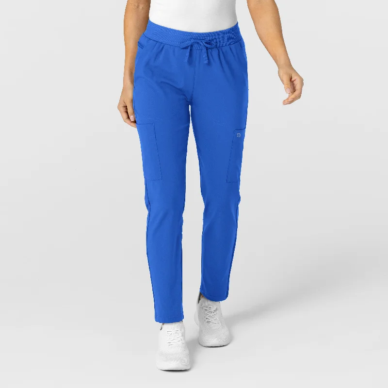 Simple Design W123 Women's Flex-n-Reach Track Scrub Pant - Royal