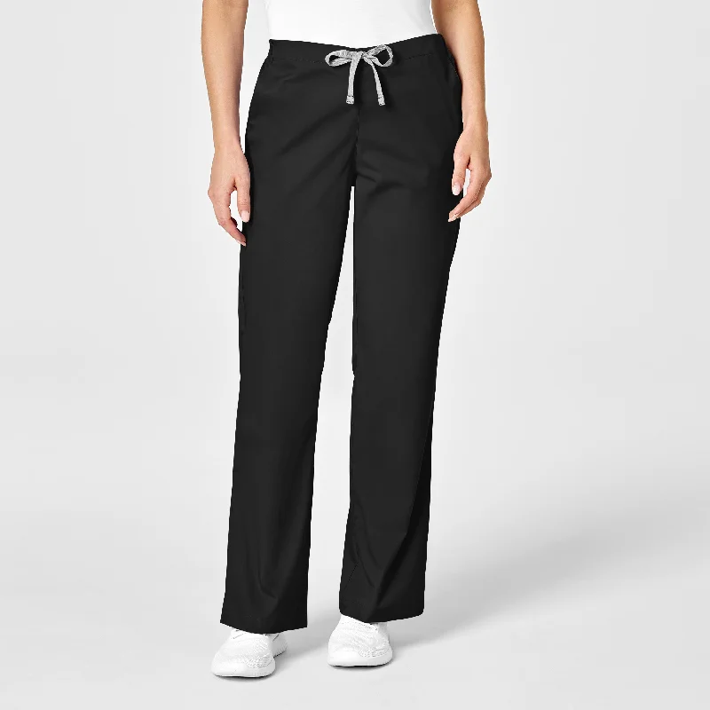 Sports outdoor style WonderWORK Women's Flare Leg Scrub Pant - Black