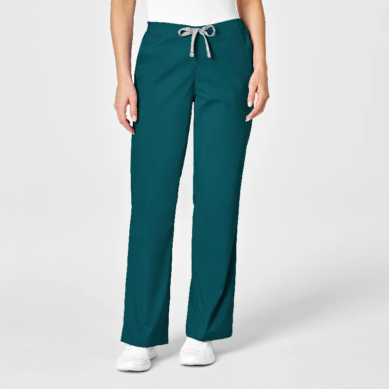Printed pattern WonderWORK Women's Flare Leg Scrub Pant - Caribbean