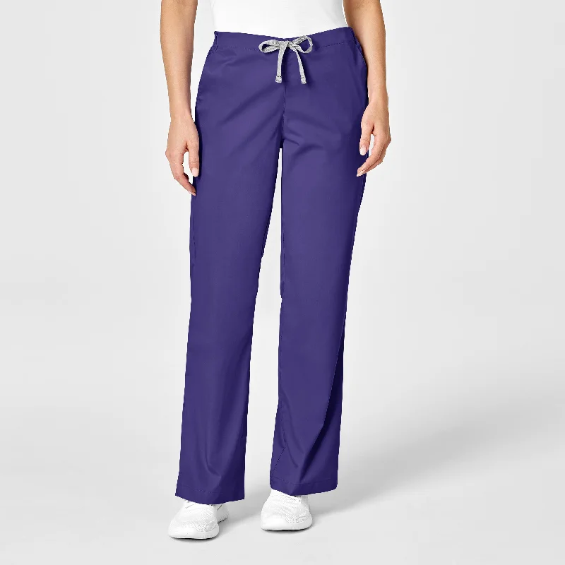 Boutique style WonderWORK Women's Flare Leg Scrub Pant - Grape