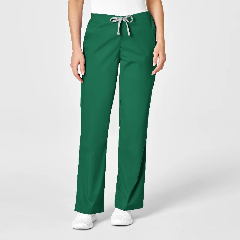 Fashionable sports WonderWORK Women's Flare Leg Scrub Pant - Hunter