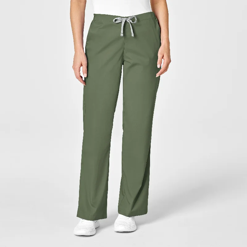 Exquisite workmanship WonderWORK Women's Flare Leg Scrub Pant - Olive
