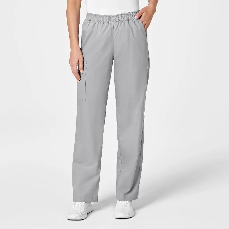 Sports And Leisure WonderWORK Women's Pull-On Cargo Scrub Pant - Grey