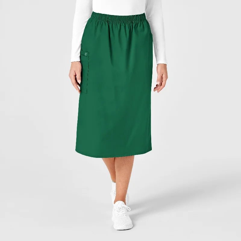 Elegant And Noble WonderWORK Women's Pull On Cargo Scrub Skirt - Hunter